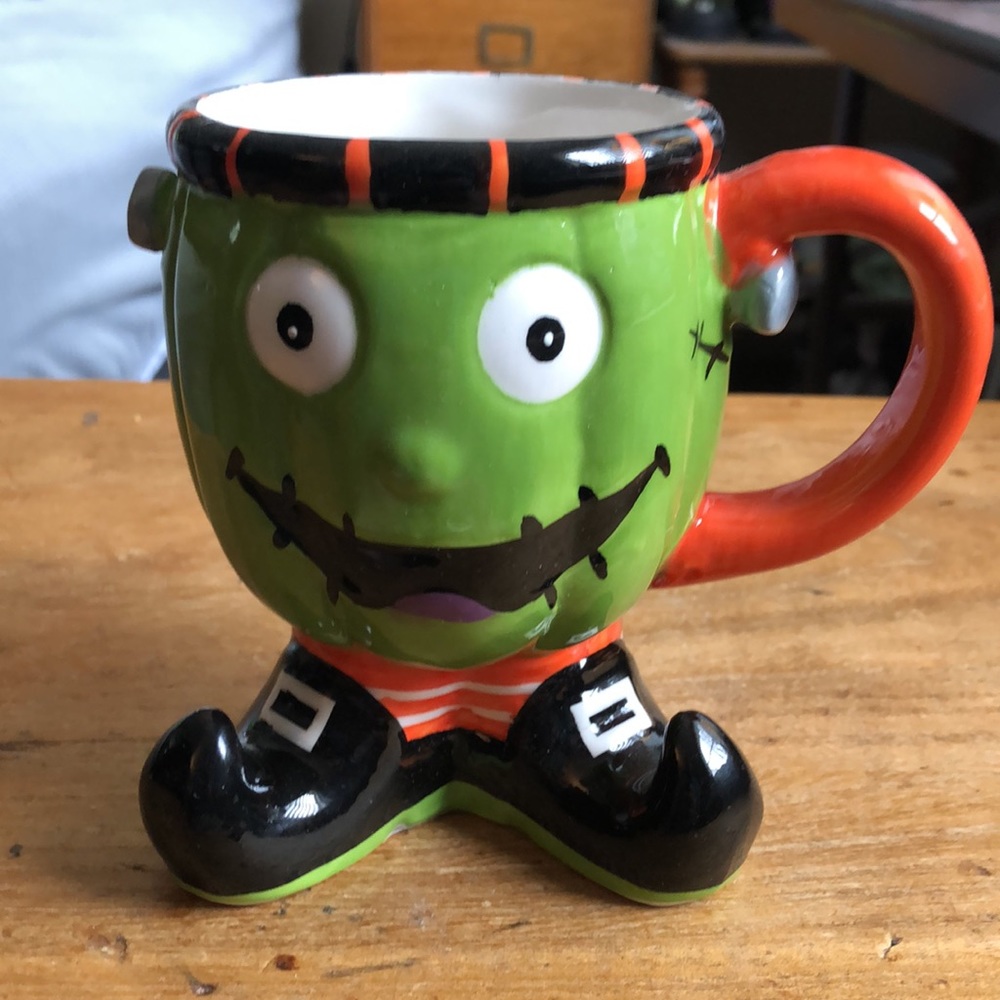 Frankenstein’s Monster Halloween Cup Mug Green
